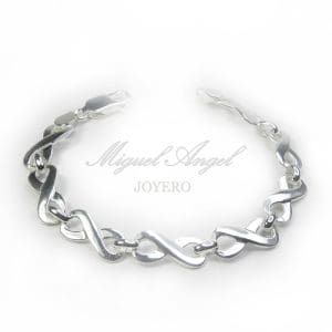 Pulsera Plata de Ley infinito