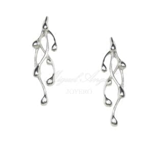Pendientes en Plata de Ley Orfega